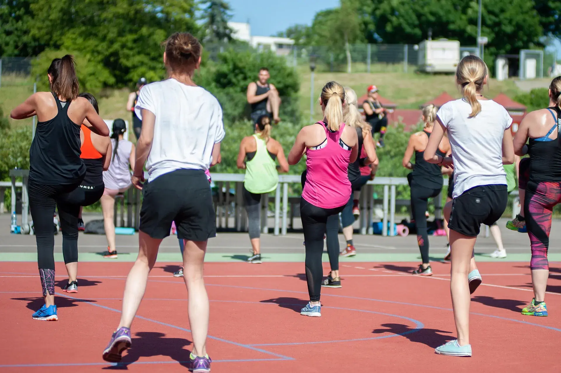 Zumba fitness class in action
